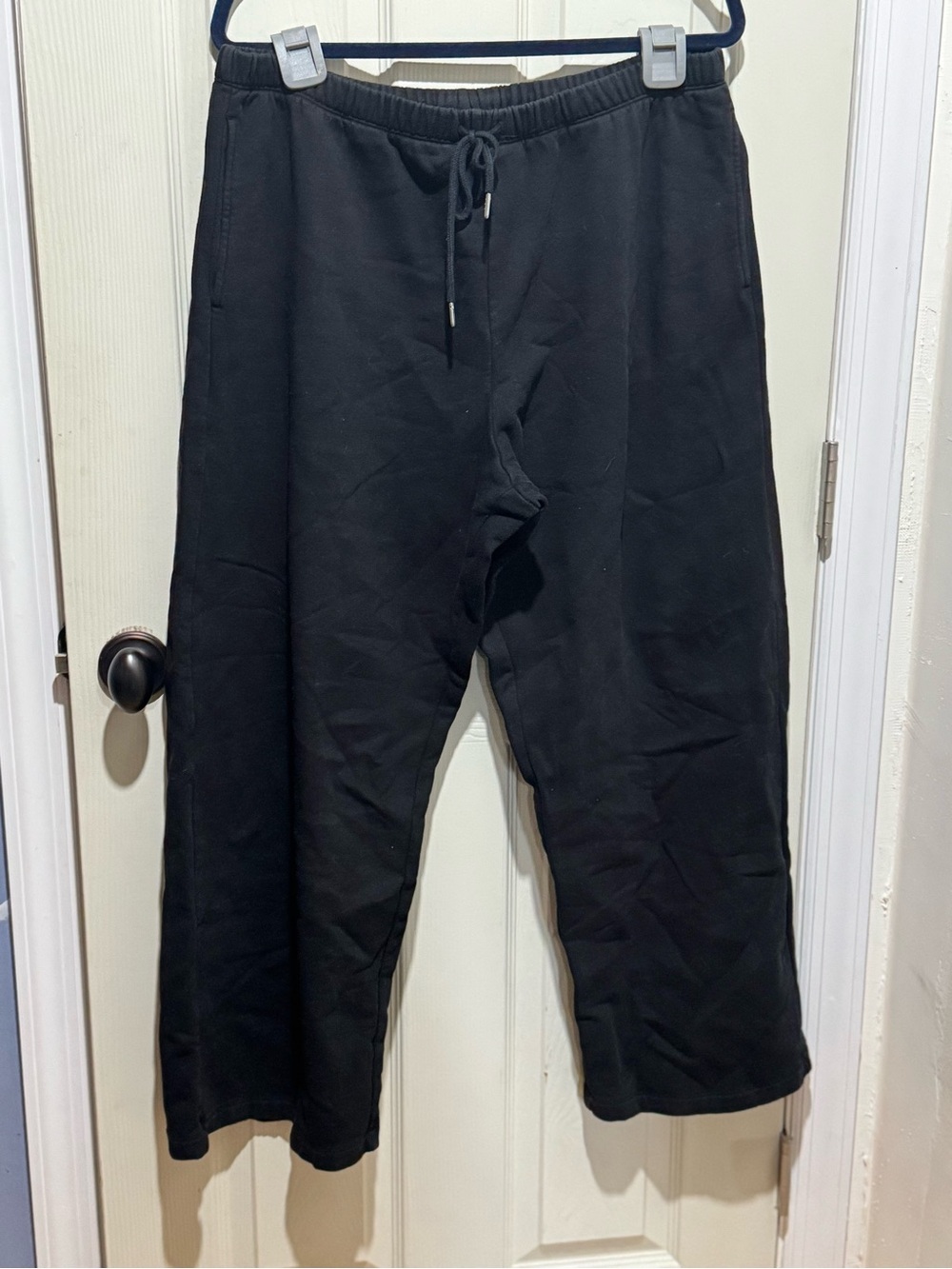 Victoria’s Secret PINK Fleece Sweatpants | Black | XL | Drawstring Waist